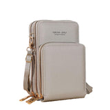 Women Crossbody Phone Purse Touch Screen Bag Rfid Blocking Wallet Shoulder Strap - Pink Purple