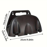 Wall Mounted Plumbing Shelf Organiser Bathroom Storage Rack Durable Pipe Holder - Side View