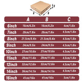 25pcs Break Resistant Pizza Boxes for Cooking Takeout and Food Delivery Needs - 16inch - Side View