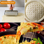 1-Piece Pizza Dough Docker Roller with Handle