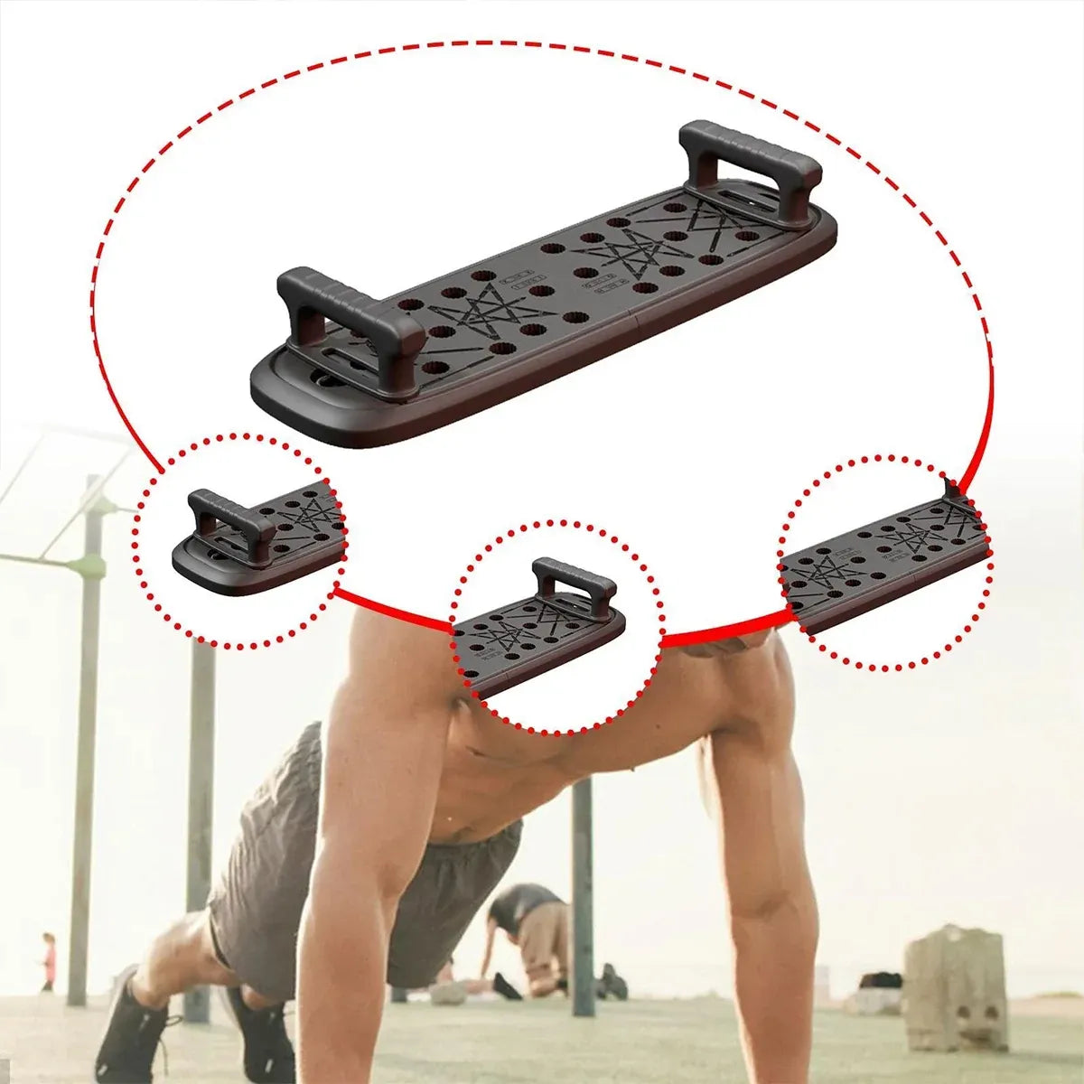 Push Up Board Home Gym Workout Equipment for Chest Arms Core Strength Training