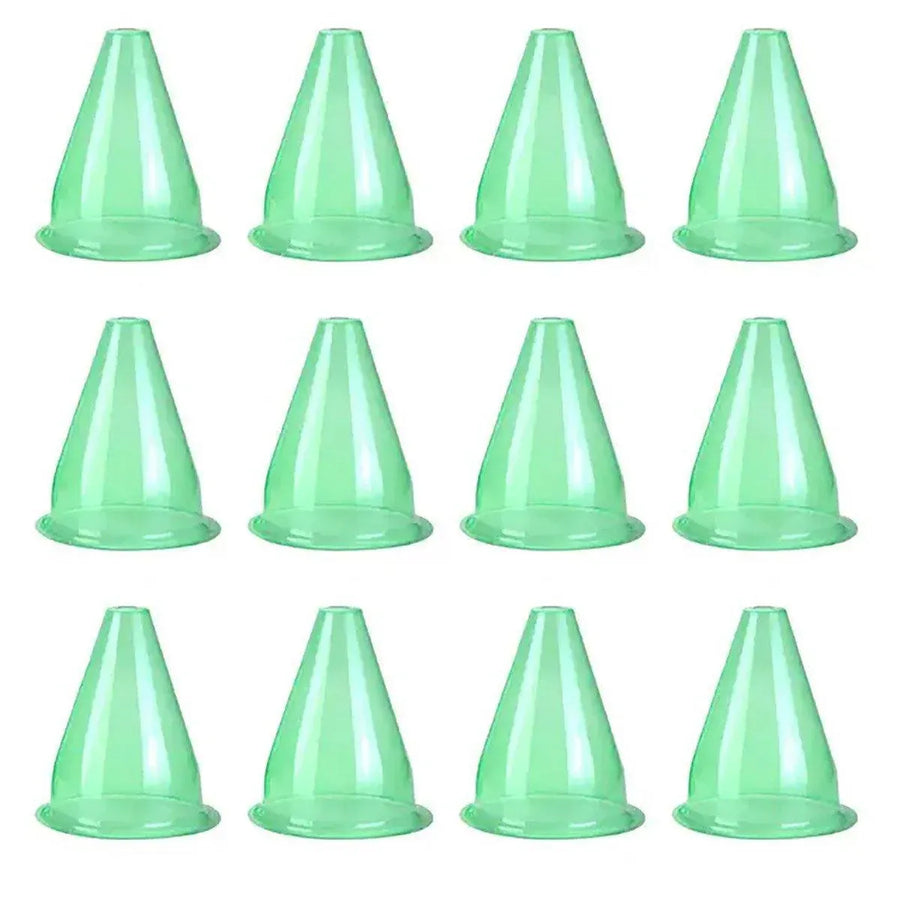 12PCS Clear Garden Plant Protector Bell Covers Round for Frost Birds Weather