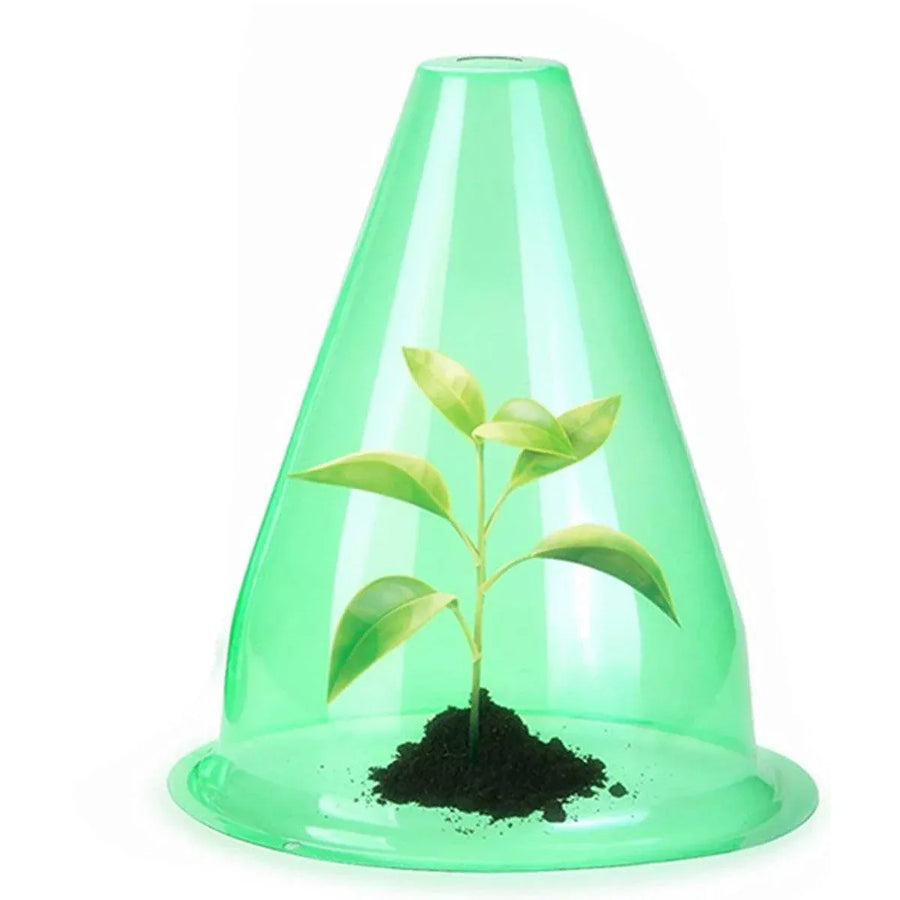 12PCS Clear Garden Plant Protector Bell Covers Round for Frost Birds Weather