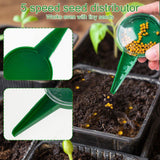 6PCS Garden Seeder Set Mini Seed Planting Tools Manual Seeder for Gardening - Coffee - 45-Degree Angle