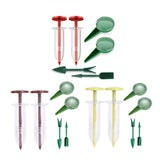 6PCS Garden Seeder Set Mini Seed Planting Tools Manual Seeder for Gardening - Yellow Green - Front View