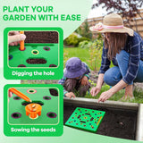 Sowing Templates Square Seed Spacing Gardening Planting Tools Vegetable Boards - 45-Degree Angle