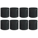 10 Pack Breathable Fabric Plant Grow Pots 2 to 20 Gallon Sizes - 10 Gallon-10PCS - Front View