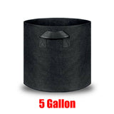 10 Pack Breathable Fabric Plant Grow Pots 2 to 20 Gallon Sizes - 20 Gallon-10PCS - Low Angle