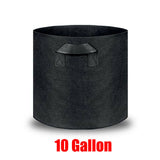 10 Pack Breathable Fabric Plant Grow Pots 2 to 20 Gallon Sizes - 20 Gallon-10PCS