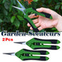 2Pcs Pruning Shears Plant Scissors Trim Trees Snips Branch Garden Secateurs Tool