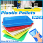 5-Piece Assorted Colour Plastic Tray Set
