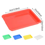 5-Piece Assorted Colour Plastic Tray Set