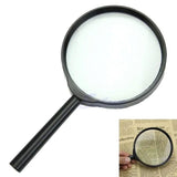 10cm Handheld Magnifying Glass Loupe for Optimal Reading Clarity - Side View
