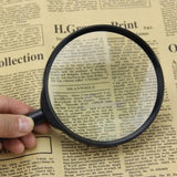 10cm Handheld Magnifying Glass Loupe for Optimal Reading Clarity - Rear View