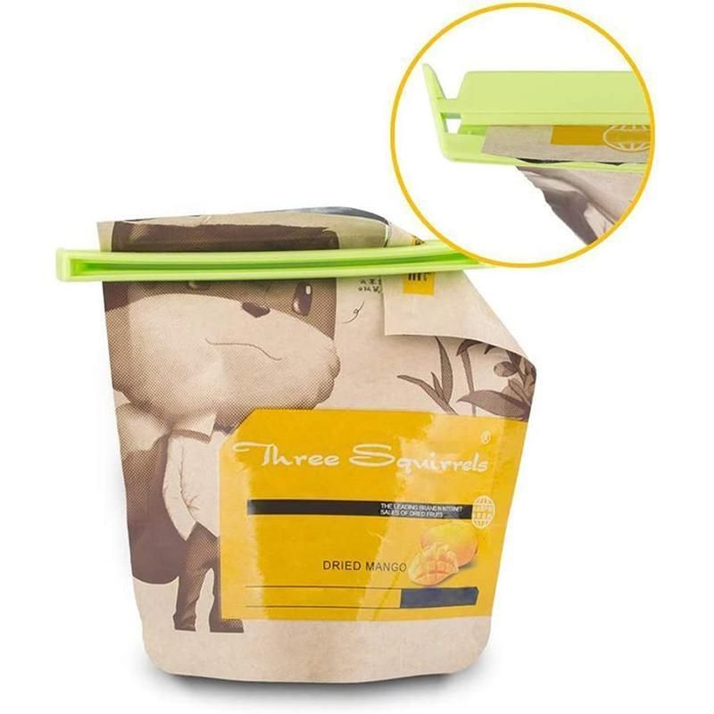Plastic Sealing Bag Clip Sealer Clamp Kitchen Storage Food Snack Chips Seal Tool - 12PCS
