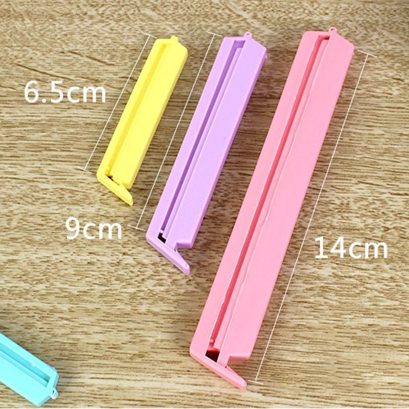 Plastic Sealing Bag Clip Sealer Clamp Kitchen Storage Food Snack Chips Seal Tool - 12PCS