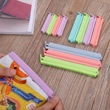 Plastic Sealing Bag Clip Sealer Clamp Kitchen Storage Food Snack Chips Seal Tool - 12PCS - Side View