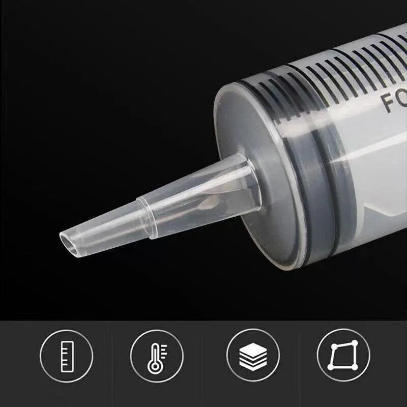 100-200Ml Reusable Hydroponics Nutrient Measuring Syringe - 100ML
