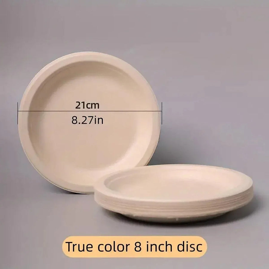 100x Biodegradable Sugarcane Paper Trays - Eco-Friendly & Durable for  Food - 9inches-100pcs