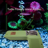 Turtle Climbing Platform Inclined Basking Ramp for Breeding Box Aquarium Habitat - White - Rear View