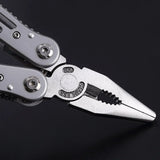 Outdoor Camping Multifunctional Folding Pliers Knife Tool Survival Gear Kit - Top-Down View