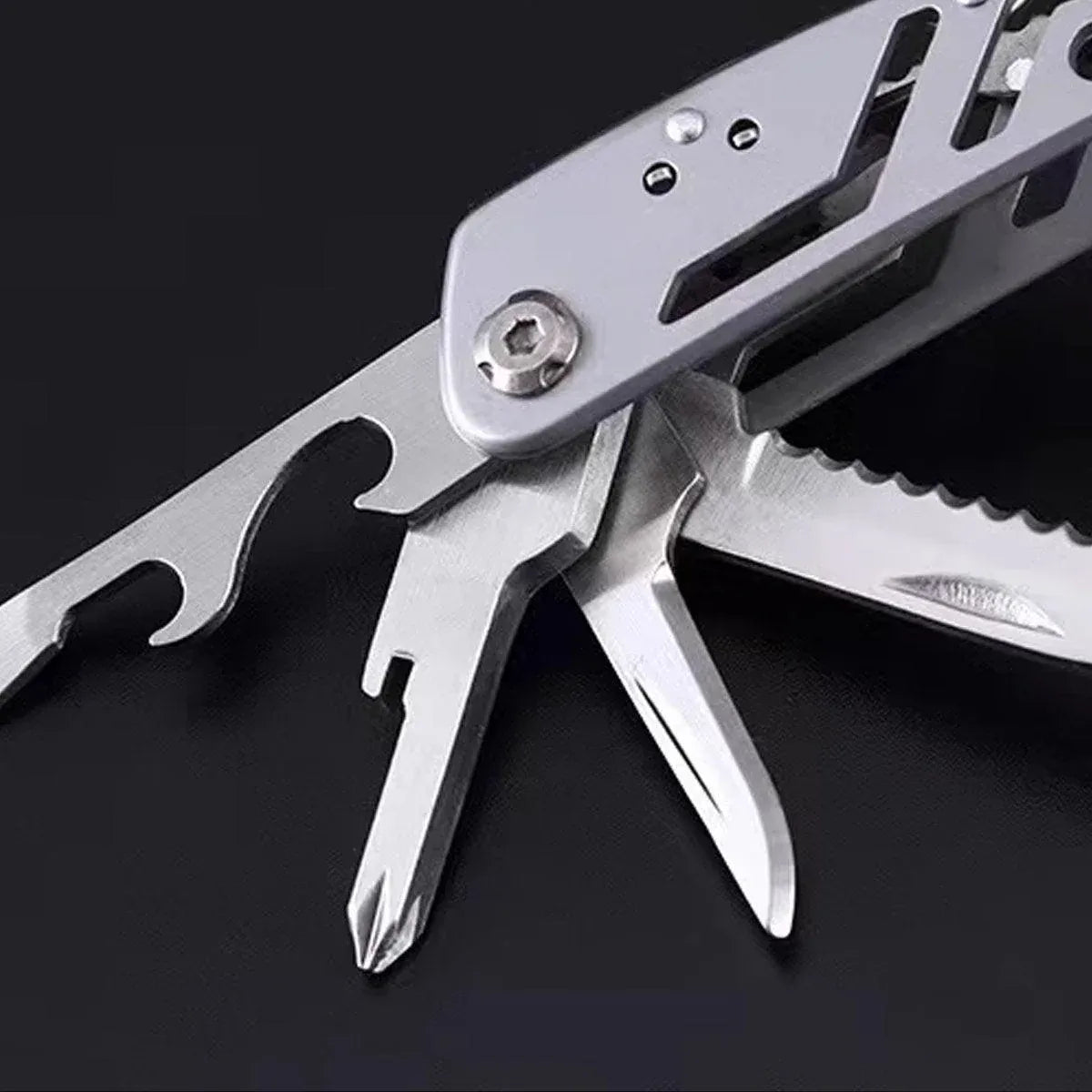 Outdoor Camping Multifunctional Folding Pliers Knife Tool Survival Gear Kit