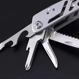 Outdoor Camping Multifunctional Folding Pliers Knife Tool Survival Gear Kit - Rear View