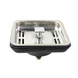 Kitchen Waste Disposer Square Lid Sink Plug Food Disintegration Drain Cover Tool - Front View