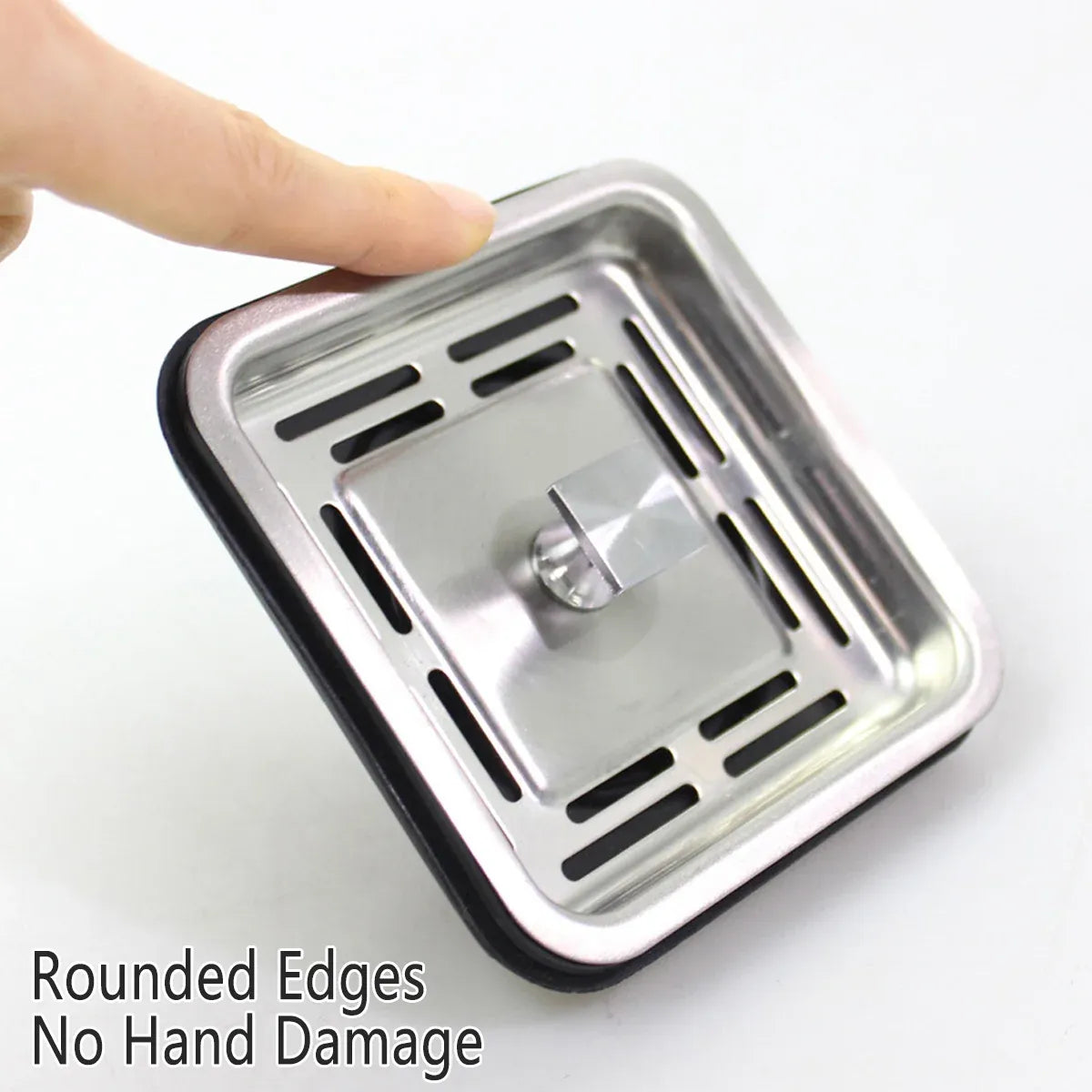 Kitchen Waste Disposer Square Lid Sink Plug Food Disintegration Drain Cover Tool
