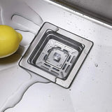 Kitchen Waste Disposer Square Lid Sink Plug Food Disintegration Drain Cover Tool - Close-Up Angle
