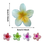 12-Piece Assorted Colour Frangipani Hair Clip Set