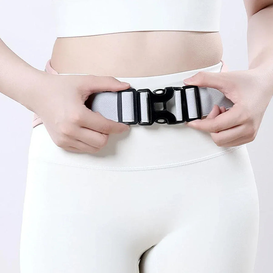 Running Waist Bag Mobile Phone Holder Fitness Sports Small Pouch Adjustable Belt - Shining Grey