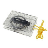 Baseplate Pocket Compass Military Orienteering Hiking Camping Maps Lensatic Army - Front View