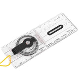 Baseplate Pocket Compass Military Orienteering Hiking Camping Maps Lensatic Army - Side View