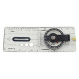 Baseplate Pocket Compass Military Orienteering Hiking Camping Maps Lensatic Army - Top-Down View