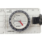 Baseplate Pocket Compass Military Orienteering Hiking Camping Maps Lensatic Army - 45-Degree Angle