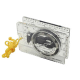 Baseplate Pocket Compass Military Orienteering Hiking Camping Maps Lensatic Army - Rear View