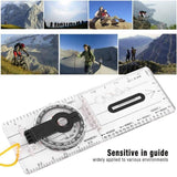 Baseplate Pocket Compass Military Orienteering Hiking Camping Maps Lensatic Army