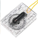 Baseplate Pocket Compass Military Orienteering Hiking Camping Maps Lensatic Army - Extra Image