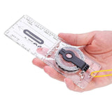 Baseplate Pocket Compass Military Orienteering Hiking Camping Maps Lensatic Army - Extra Image