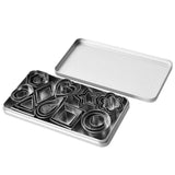 30X Polymer Clay Cutter Stainless Steel Geometry Pottery Tool Cutting Mould Diy - Front View