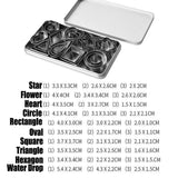 30X Polymer Clay Cutter Stainless Steel Geometry Pottery Tool Cutting Mould Diy - 45-Degree Angle