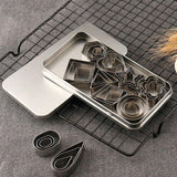 30X Polymer Clay Cutter Stainless Steel Geometry Pottery Tool Cutting Mould Diy
