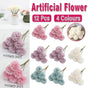 12pcs Artificial Dandelion Fake Flower Simulation Arrangement Desktop Decoration - Blue