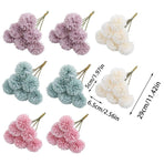 12pcs Artificial Dandelion Fake Flower Simulation Arrangement Desktop Decoration - Purple