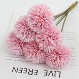 12pcs Artificial Dandelion Fake Flower Simulation Arrangement Desktop Decoration - Purple - Extra Image