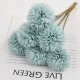 12pcs Artificial Dandelion Fake Flower Simulation Arrangement Desktop Decoration - Purple - Extra Image