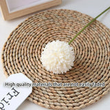 12pcs Artificial Dandelion Fake Flower Simulation Arrangement Desktop Decoration - White - 45-Degree Angle