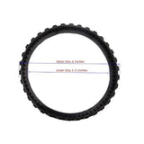 2/4PCS Replacement Pool Cleaner Tires for Zodiac MX6 MX8 R0526100 Tracks - 2PCS - Top-Down View