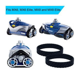2/4PCS Replacement Pool Cleaner Tires for Zodiac MX6 MX8 R0526100 Tracks - 2PCS - Close-Up Angle
